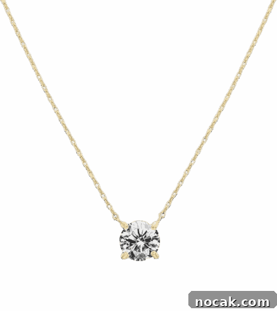 2025 Holiday Gift Guide: Top Picks for Every Recipient 42 A delicate gold chain necklace featuring a single round-cut pendant.