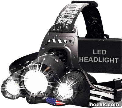 2025 Holiday Gift Guide: Top Picks for Every Recipient 46 A black LED headlamp with adjustable strap.
