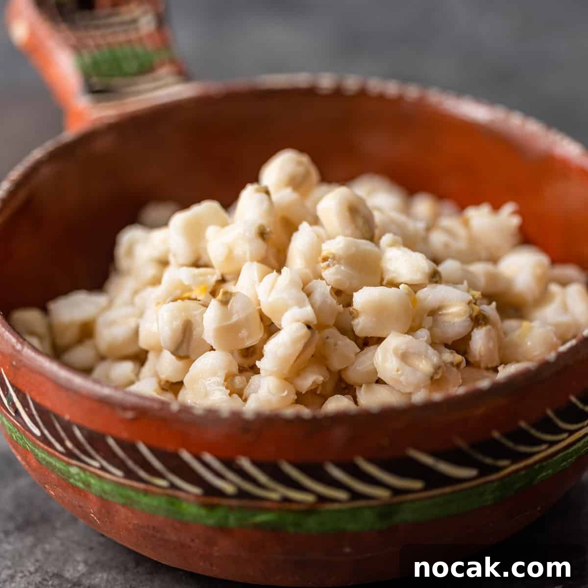 Hominy: What It Is and How to Cook with It 2 white hominy in Mexican pottery