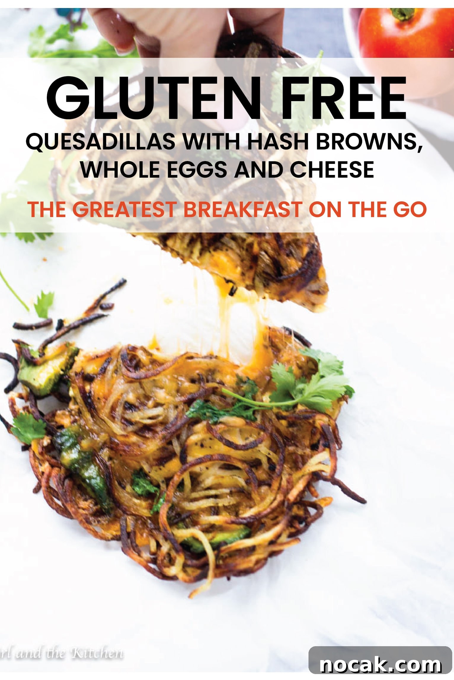 These Gluten Free Quesadillas are everything breakfast on the go needs to be!  Prepare yourself for the greatest breakfast on the go since the breakfast wrap!