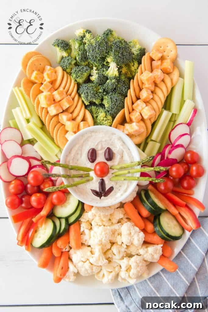 Easter Bunny Veggie Tray Easter Bunny Veggie Tray