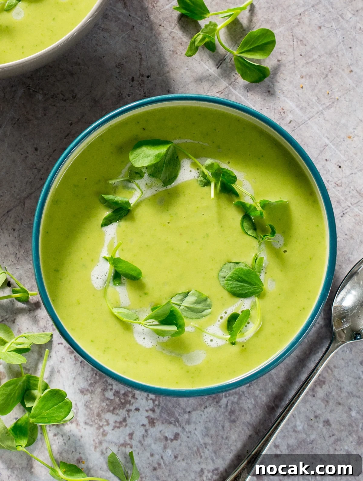 Vegan Fennel Soup with peas and basil Fennel Soup