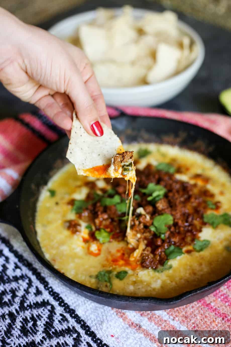 Queso Fundido with Chorizo