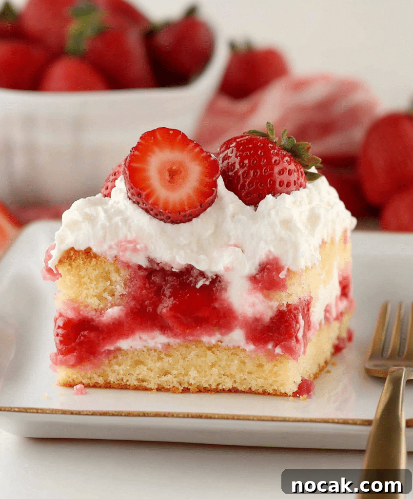 Strawberry Shortcake Sheet Cake: Moist Summer Dessert Recipe 6 img 89575 5
