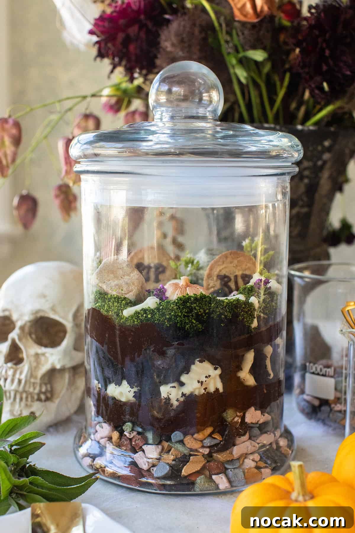 DIY Edible Halloween Terrarium: Spooky Candy Garden Tutorial 5 A large Halloween centerpiece that is edible.