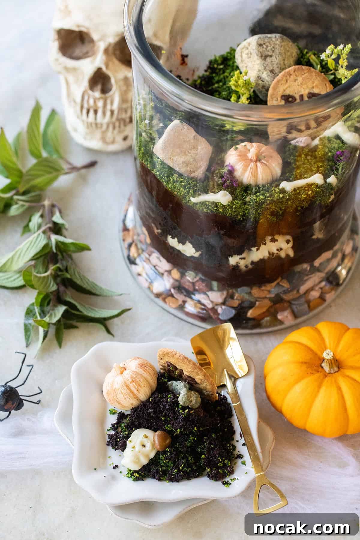 DIY Edible Halloween Terrarium: Spooky Candy Garden Tutorial 6 Edible Halloween terrarium centerpiece for a party,