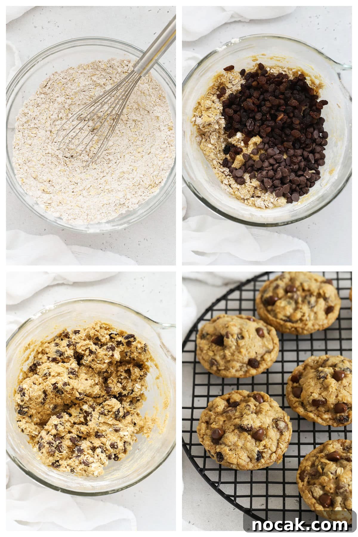 Soft Gluten-Free Oatmeal Raisin Cookies You’ll Love 4 making gluten-free oatmeal raisin cookies step by step