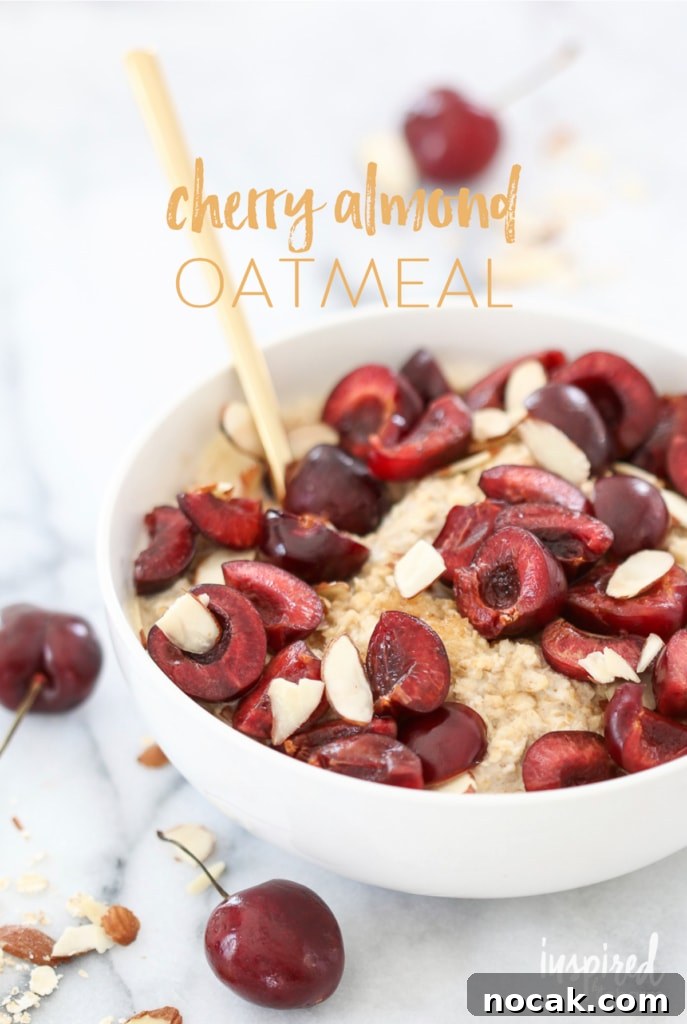 Cherry Almond Oatmeal Brown Sugar Bacon | inspiredbycharm.com #IBCbreakfastweek