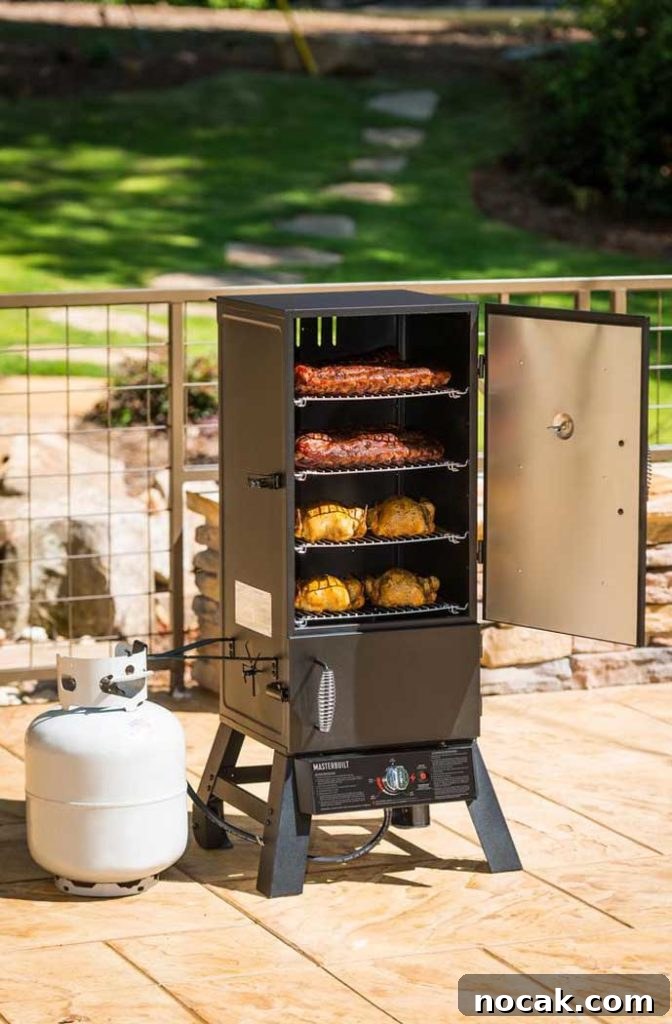 How to Use an Electric Smoker: 7 Simple Steps for Smoky Flavor 3 masterbuilt propane fuelled electric smoker