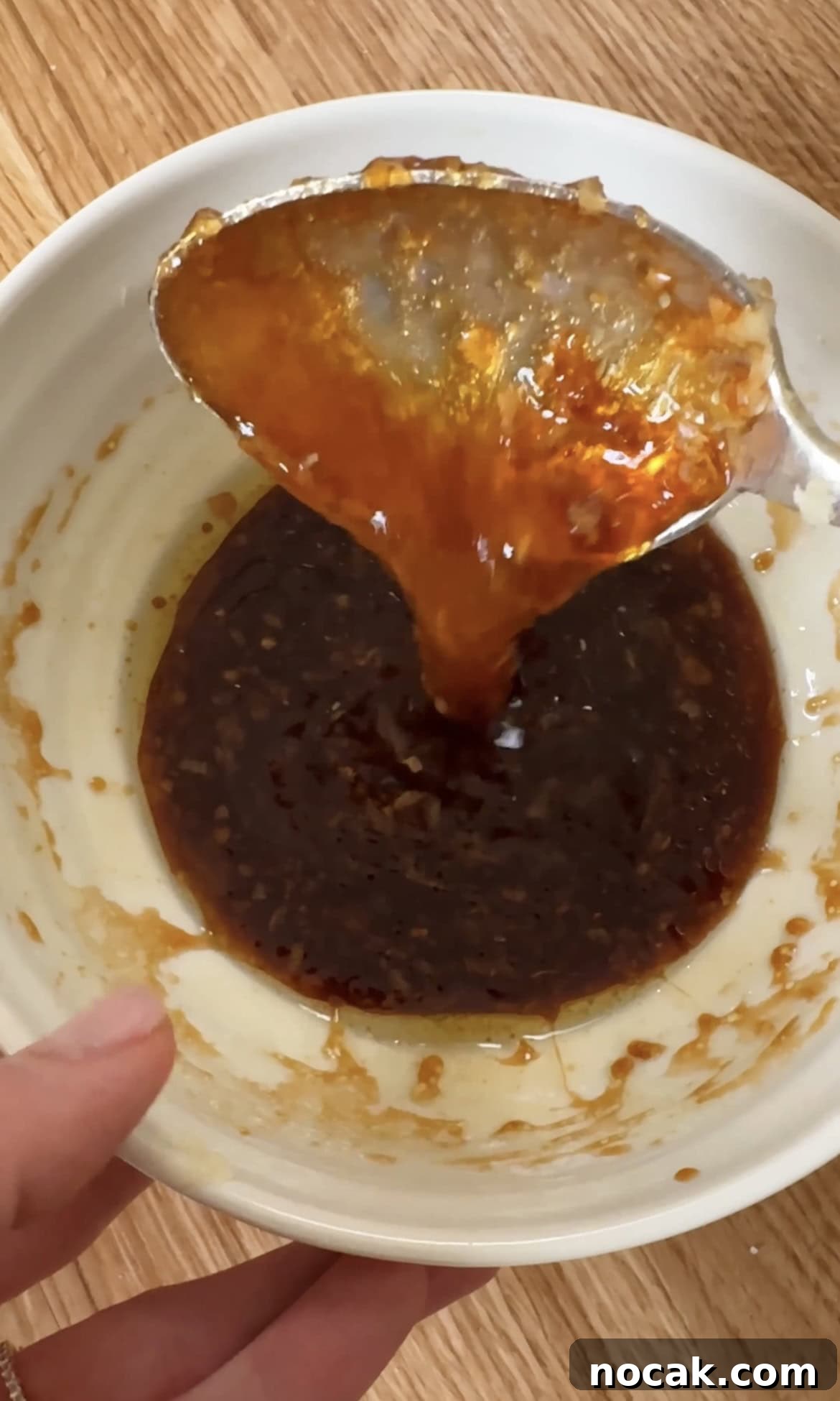 mixed sauce for the pork.