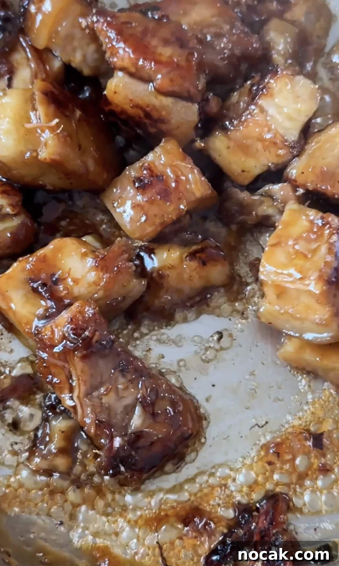 pork belly in sticky sauce.