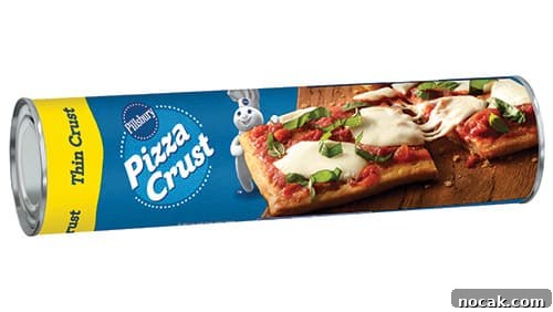 can of pillsbury pizza crust.