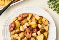 Sheet Pan Chicken Sausage with Roasted Apples