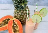 Tropical Papaya and Pineapple Colada Recipe