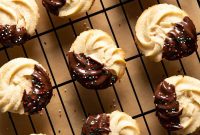 Classic Chocolate-Dipped Butter Cookies Recipe