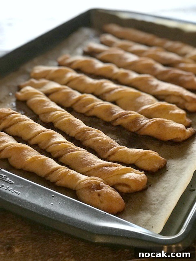 Twists ready to bake