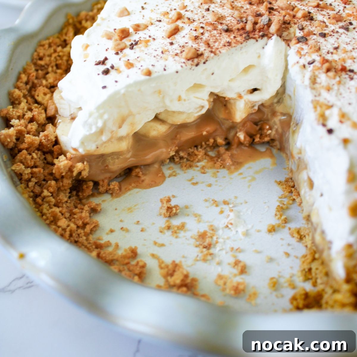 How to Meal Prep Your Thanksgiving Dinner 18 banoffee pie on a table.