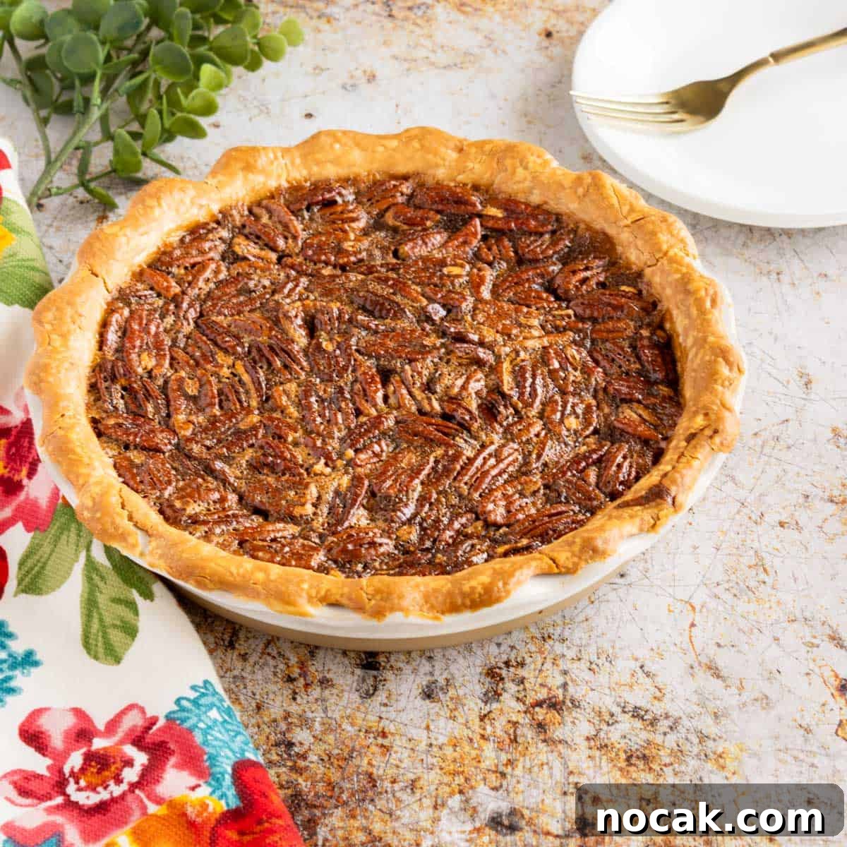 How to Meal Prep Your Thanksgiving Dinner 22 Prepared pecan pie.