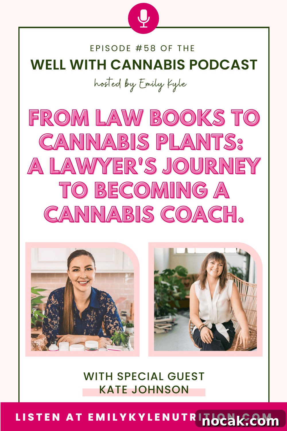 A Lawyer's Journey from Law Books to Cannabis Coach 2 A picture of Kate Johnson, a guest on the Well With Cannabis podcast.