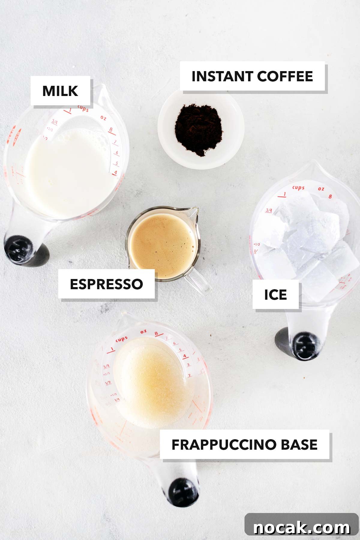 Homemade Starbucks Espresso Frappuccino Recipe 4 Starbucks Espresso Frappuccino copycat ingredients.