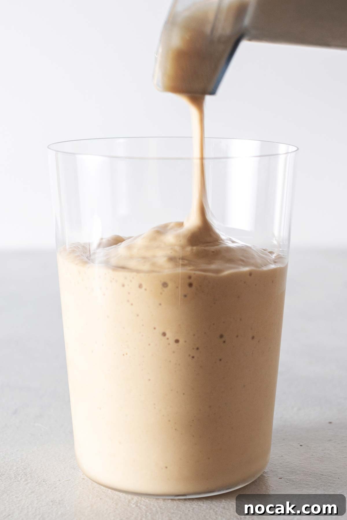 Homemade Starbucks Espresso Frappuccino Recipe 6 Frappuccino poured into a cup.