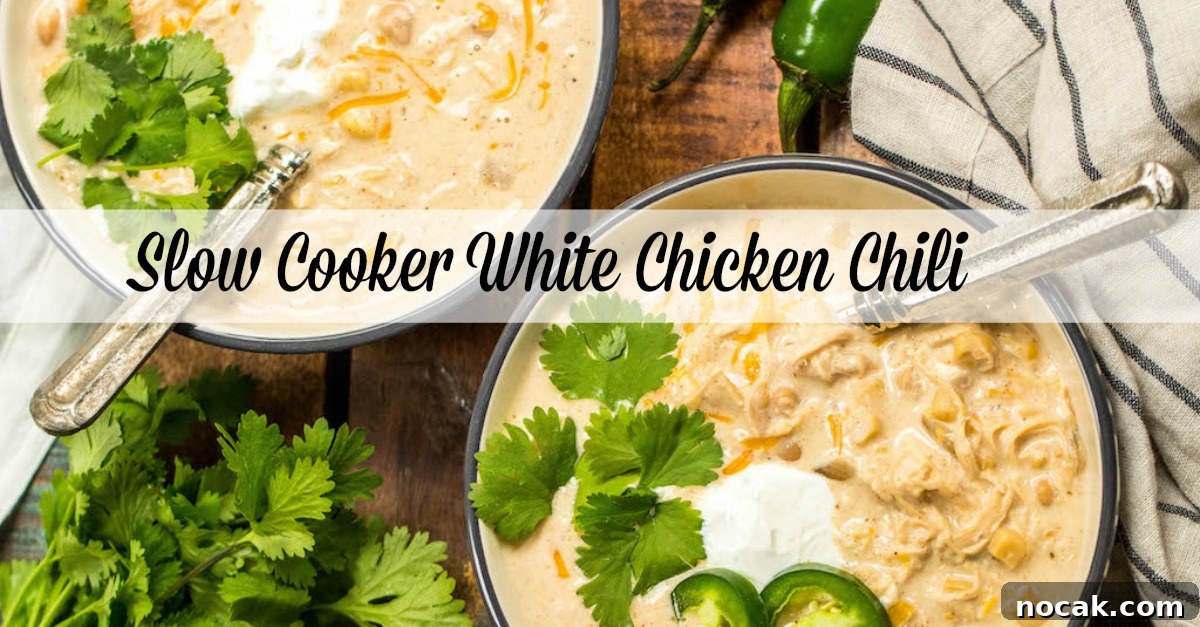 Creamy white chicken chili Bowl of creamy white chicken chili