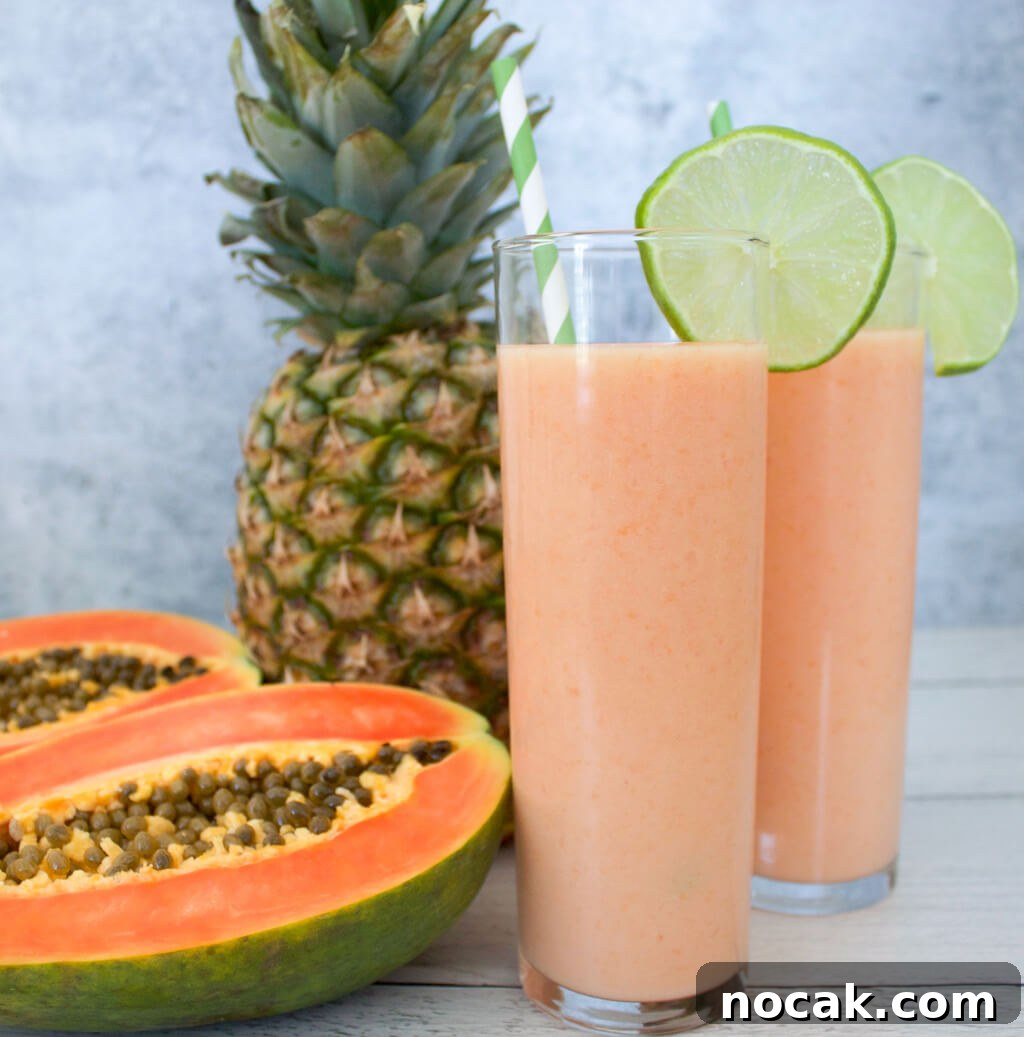 Papaya Piña Colada Papaya Piña Colada