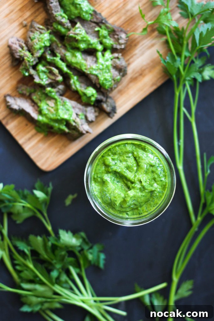 Creamy Chimichurri Sauce - Paleo and Vegan 2 Creamy Chimichurri Sauce Paleo Vegan