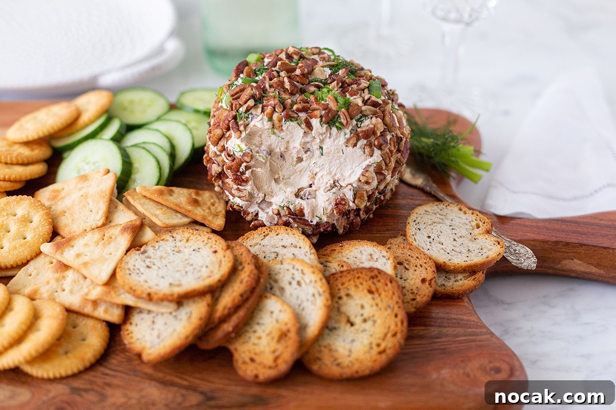 Creamy Smoked Salmon Cheese Ball for Holiday Appetizers 7 Serving suggestions for salmon cheese ball