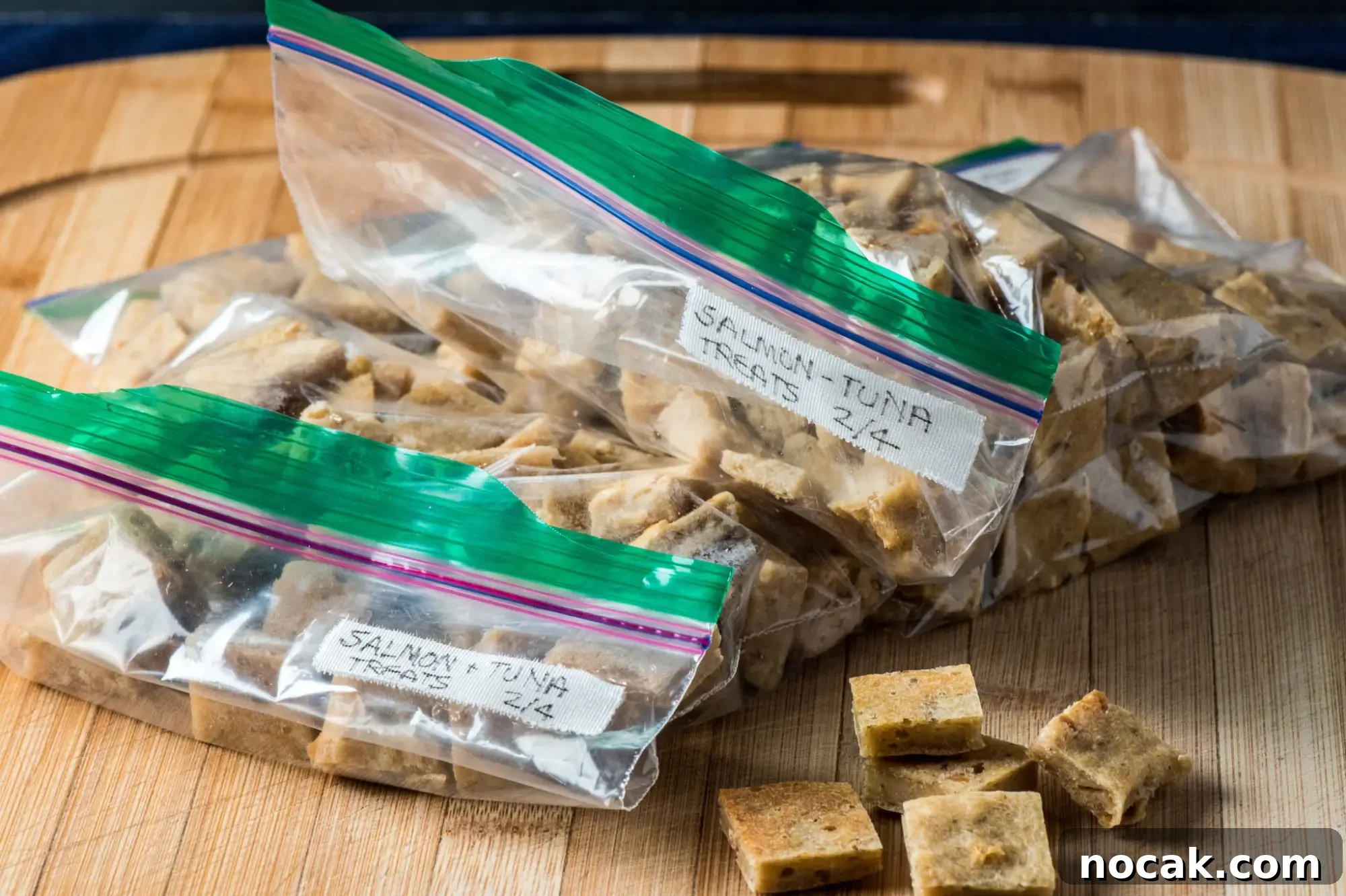Bagged for the freezer